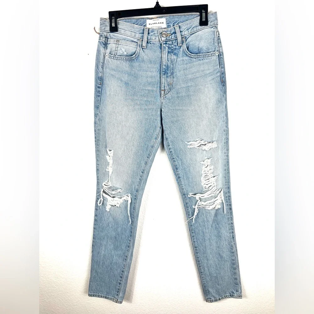 SLVRLAKE jeans denim skinny distressed size 25